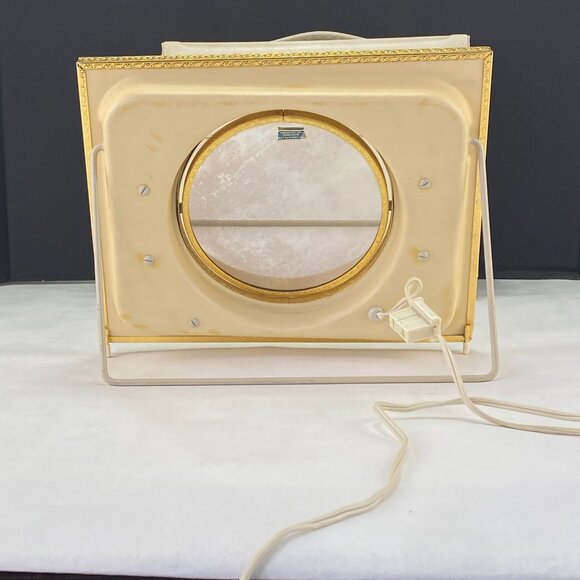 Vintage Matson Rose Lighted Makeup Mirror and Case - Picture 3 of 13